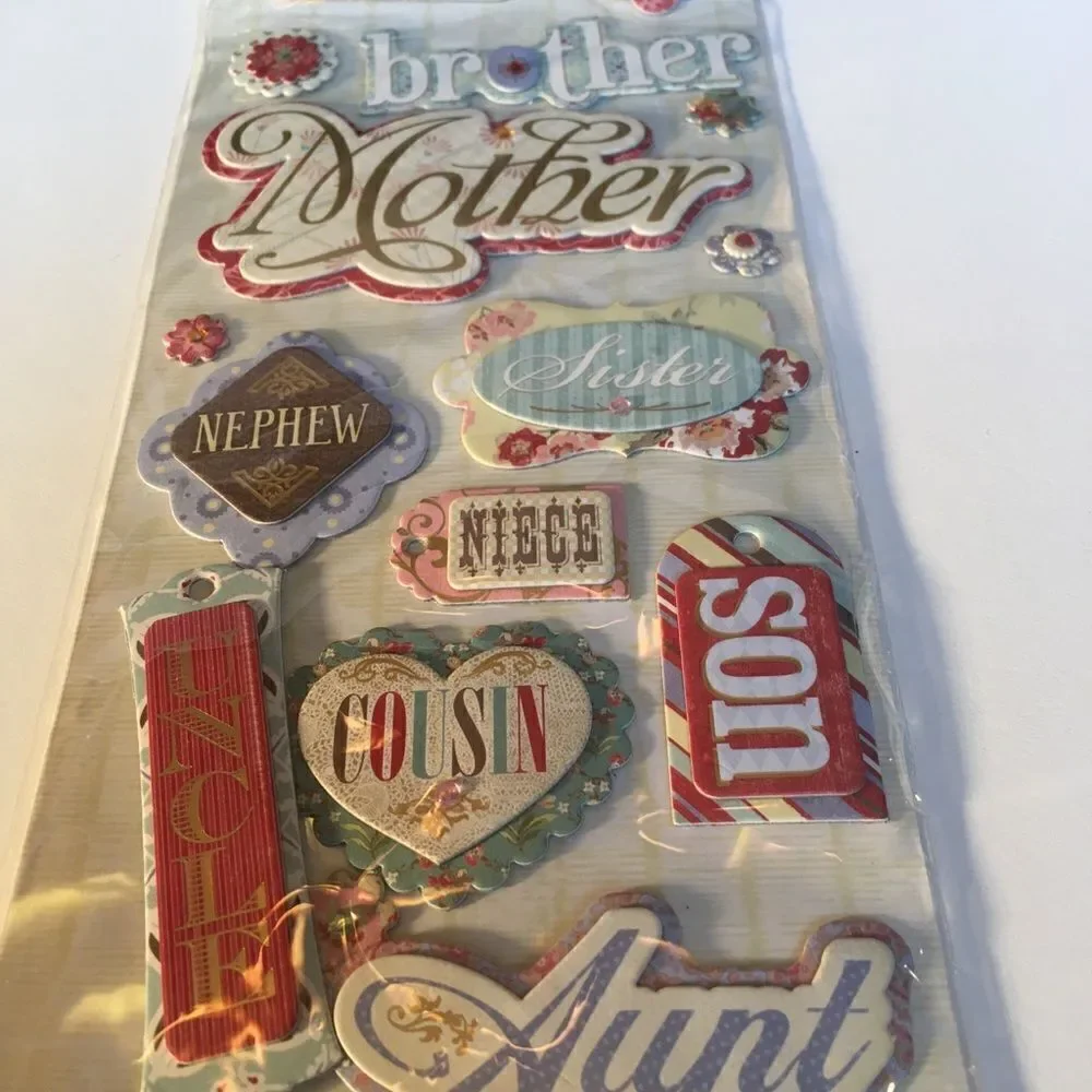 3 Dimensional Sticker Appliqués for Family!